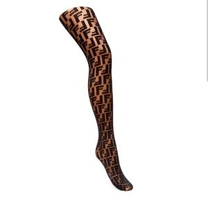 Fendi tights panty hose stockings size s/m
